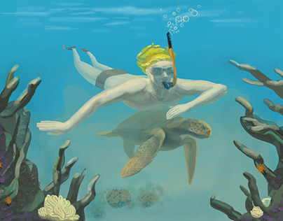 Illustration "Scuba-diver"