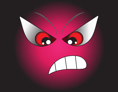 Angry face logo