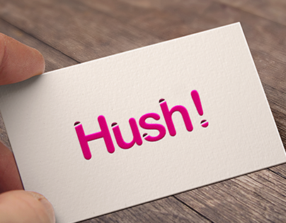 Logo and business cards for Hush Design
