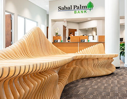 Sabal Palm - CNC Cut Parametric Bench