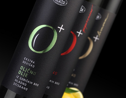 O+ , Extra vergine olive oil | Packaging design