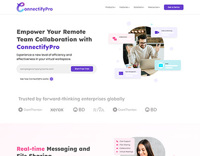 Branding, UI/UX for connectifyPro