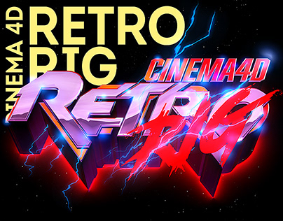 RetroRIG -C4D Title Generator