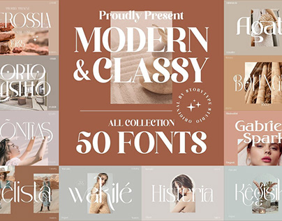 Mega Bundle 50 Modern Font
