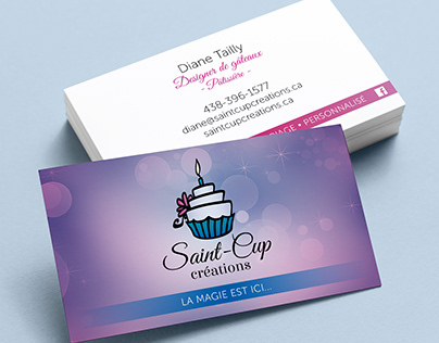 Saint-Cup créations - logo et carte d'affaires