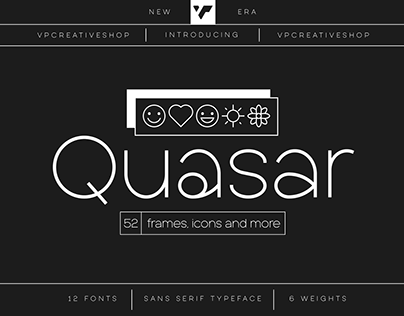 Quasar Sans Serif Typeface 12 fonts | free font