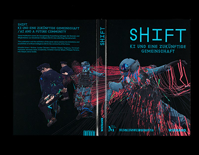 »SHIFT. AI and a future community« – Bookdesign