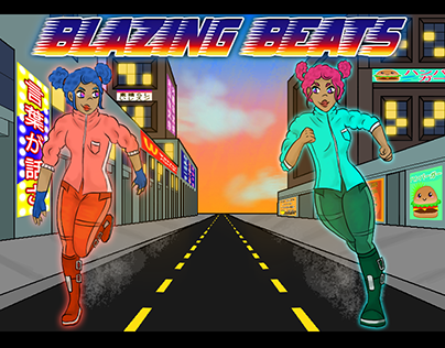 Blazing Beats Game Art