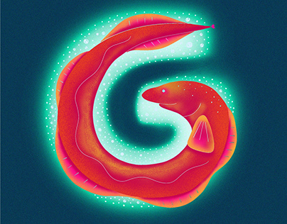Ocean Inspired Letter "G"
