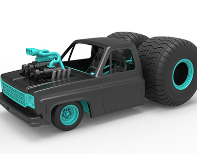 Concept dragster truck Scale 1:25