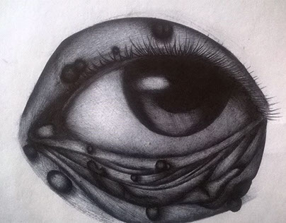 Eye, Ballpoint Pen Drawing