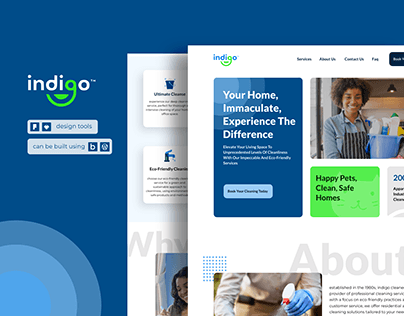 Indigo cleaners web design