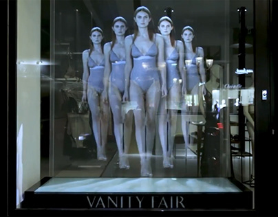 Vitrine holographique Vanity Fair