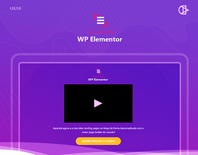 Curso WP Elementor - Logo e Interface