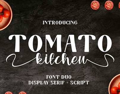 Tomato Kitchen Font Duo