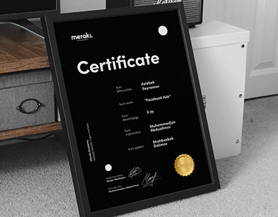 Certificate Design | Meraki Academy