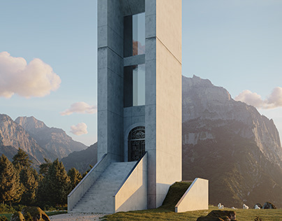 CONCRETE STRUCTURE IN A VALLEY