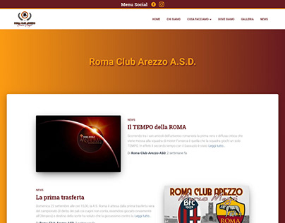 Site Web Roma Club Arezzo