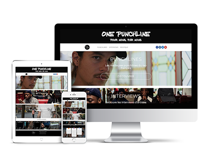 One Punchline : site vitrine