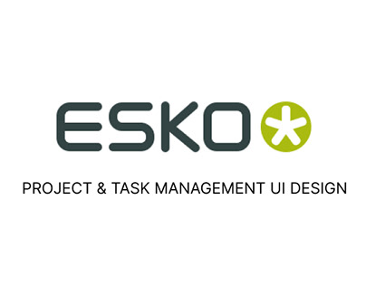 ESKO Project & Task Management UI Design