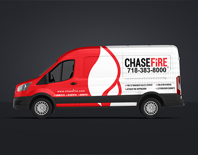 Chase Fire Van Wrap Design