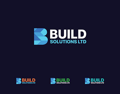 B Build Solutions Logo Design For Brand
