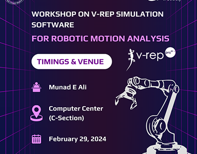 Project thumbnail - IEEE V-REP Workshop Poster Design
