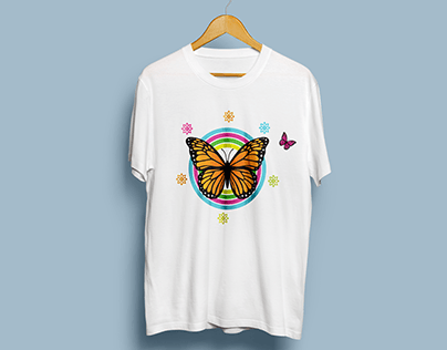 Butterfly T-shirt Design.