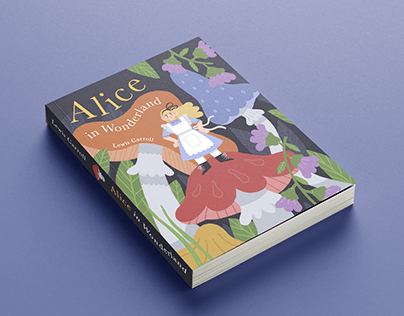 Alice in Wonderland - book cover mock-up / personal