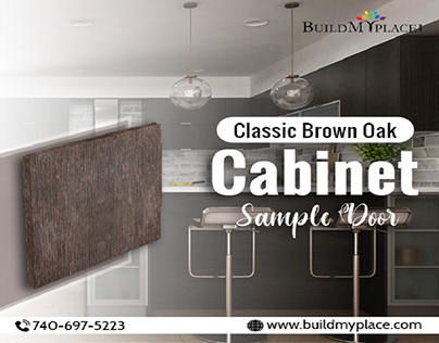 Classic Brown Oak - Cabinet Door Sample