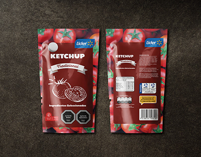 Rediseño Doypack "Ketchup Líder"