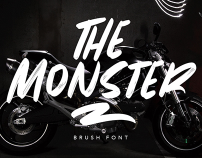 The Monster Brush Font