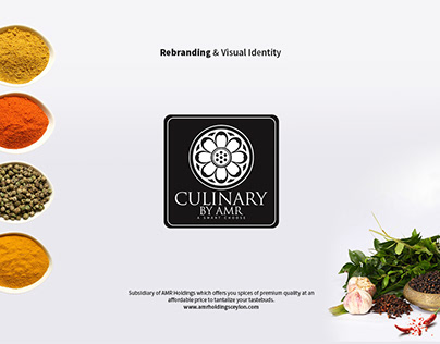 Culinary by AMR Rebranding & Visual Identity