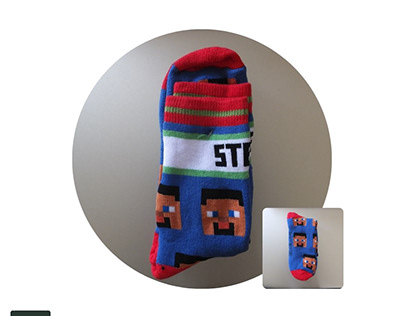 Steve Minecraft Socks_Soccum