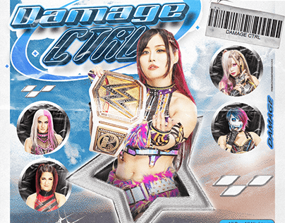 2000s Y2K album cover: WWE Damage CTRL