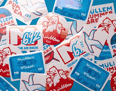 "Müllem Summer Breaks" Stickers