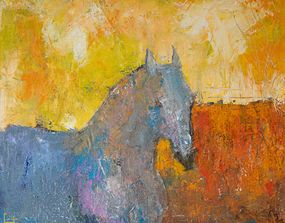 "Horse at Sunset"