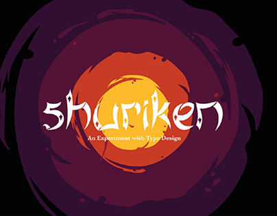 shuriken - experimental type design