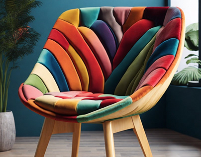 Modern style velvet chairs