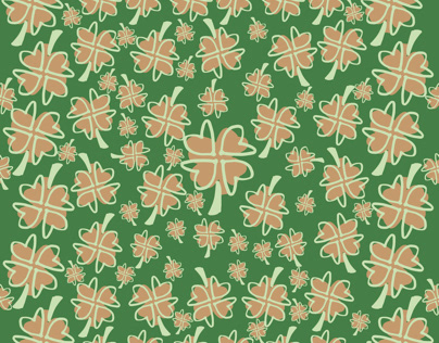 Four Leaf Clover repeating pattern