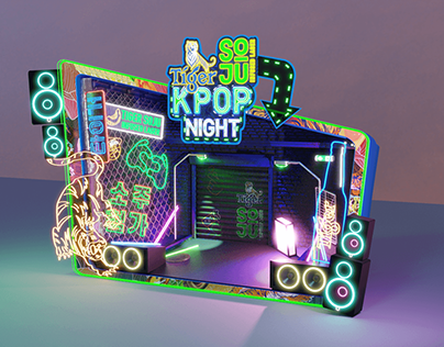 Tiger Soju Kpop Night Concept Booth