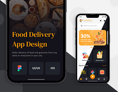 Food Delivery App Design, UX/UI, IOS