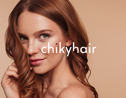 CHIKY hair studio identity and printed products
