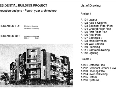 Residential Building Execution Drawing