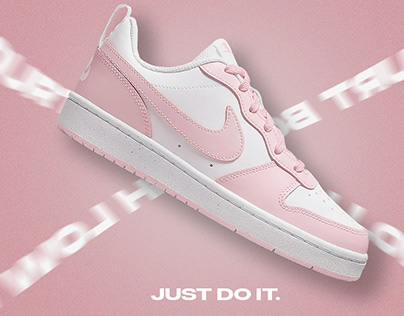 Nike Court Borough Low 2 (Pink) Social Media Poster