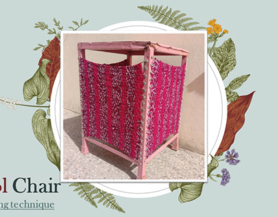 Stool Chair by Reusing Old Material