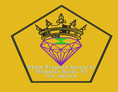 Black Diamond Patch_Sew digitize logo