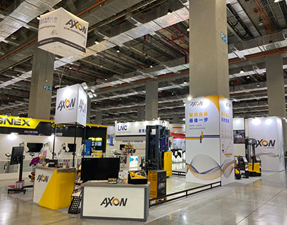 AXON勤工展場VI設計-2023 台灣機器人與智慧自動化展