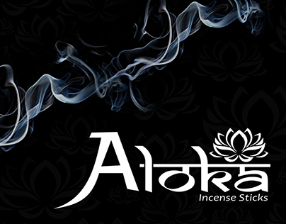 Aloka Incense Sticks Logo Design