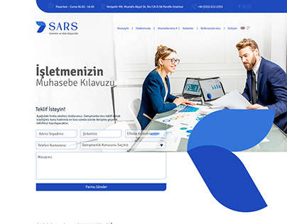 Sars Website Design